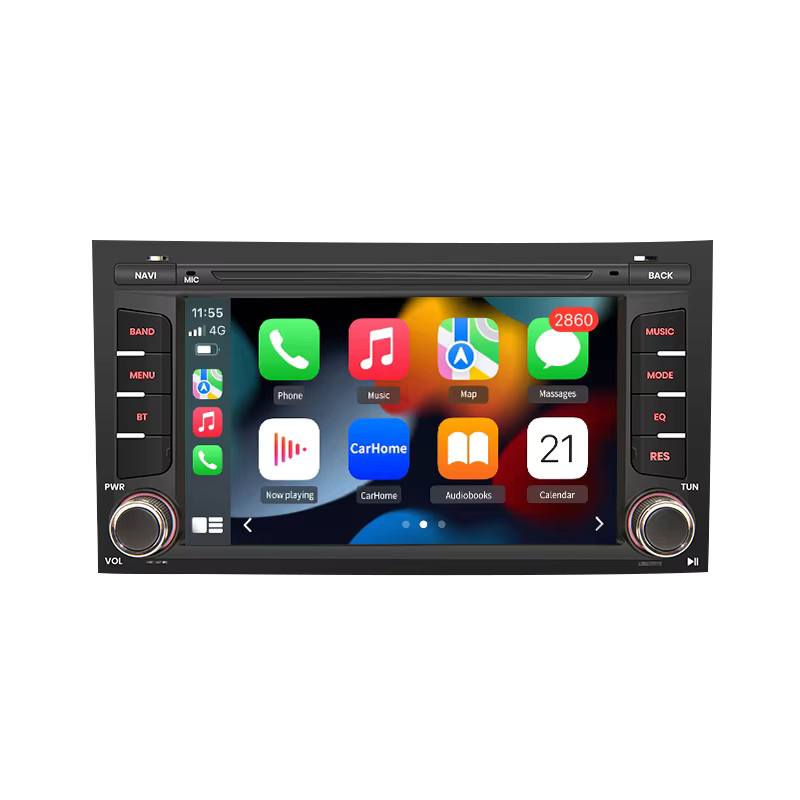 Junsun 7-Zoll Autoradio für Seat Leon MK3 5F 2012–2020 mit Wireless CarPlay, Android Auto und 4G Mobilfunk, Schwarz - Bild 6