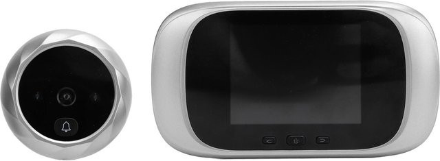 OutsideWorld Smart Türspion Gucklochkamera mit 2,8-Zoll-LCD-Display und Infrarot-Nachtsicht in Silber - Bild 1