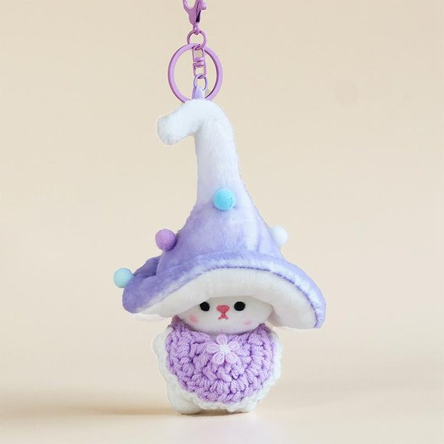 Yiran toy Pilz-Elfen Plüschtier Anhänger, 12cm, Unisex - Bild 1