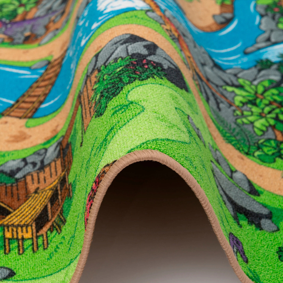 Snapstyle Kinder Spiel Straßenteppich Türkis, B/T: 140 x 200 cm - Bild 2