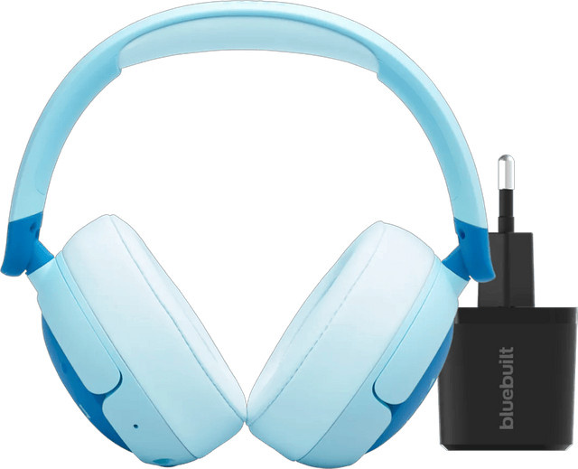 JBL JR470NC Kopfhörer in Blau mit Ladegerät - Bild 1