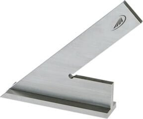 Helios Preisser Spitzwinkel 45G aus Edelstahl in Silber mit Anschlag 120 x 80 mm - Bild 1