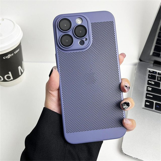 axGear Kühlende Metallmatte Hitzableitende Schutzhülle für iPhone in Purple - Bild 1