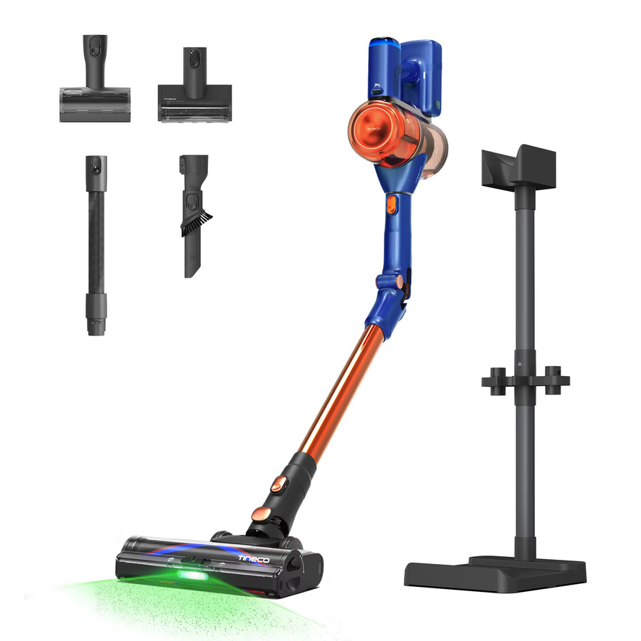 Tineco Pure ONE S70 Akku Staubsauger in Orange mit 200 AW Saugkraft, LED-Beleuchtung, 3DSense Pro Reinigungssystem, ZeroTangle-Bürste und bis zu 95 Min. Laufzeit - Bild 8