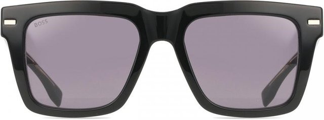 BOSS 1442 S Sonnenbrille, Vollrand, Square, Kunststoff, Herren, Black/Grey - Bild 1