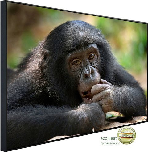 papermoon Infrarotheizung EcoHeat Bonobo mit Matt-Effekt in Bunt, App-Steuerung und Überhitzungsschutz - Bild 1