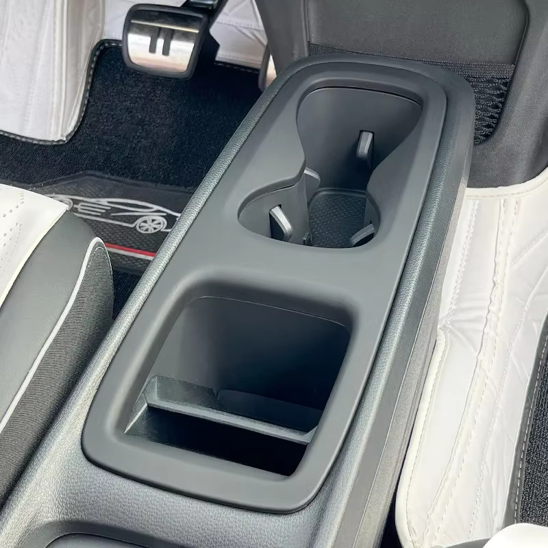 Dekorative Panel Schutzrahmen für Volkswagen ID3 Mittelkonsole Getränkehalter in Weiß - Bild 4