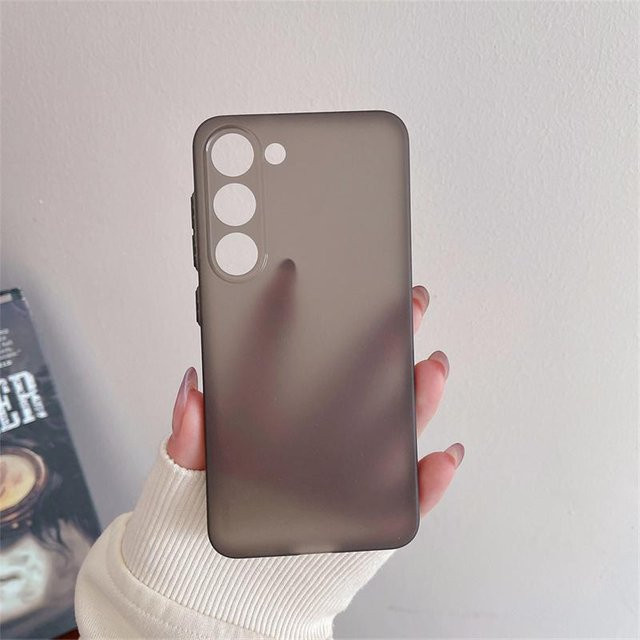 Ultra dünne Silikon TPU Hülle für Samsung Galaxy A53 A33 A52 A72 A14 A13 A23 A32 A73 in Transparent und Grau Matt Transluzent - Bild 1