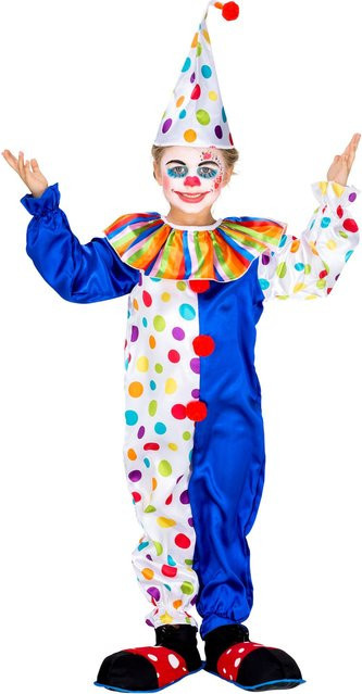 tectake Kinder Teenkostüm Clown Jux, Bunt / Mehrfarbig, Plüsch / Textil - Bild 1