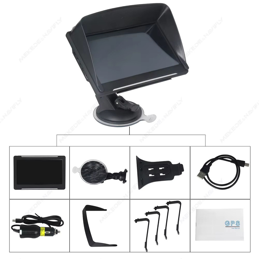 MEKEDE 7-Zoll GPS-Navigationssystem für dein Auto mit Touchscreen und FM-Musik in Schwarz - Bild 6