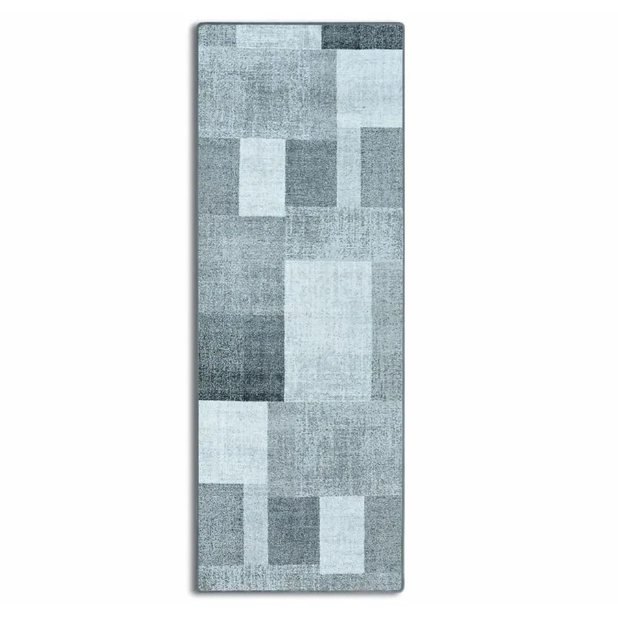 KARAT Teppichläufer Lucano nach Maß, moderner Wohnteppich mit geometrischem Design in Anthrazit und Grau, B/T: 80 x 400 cm - Bild 2