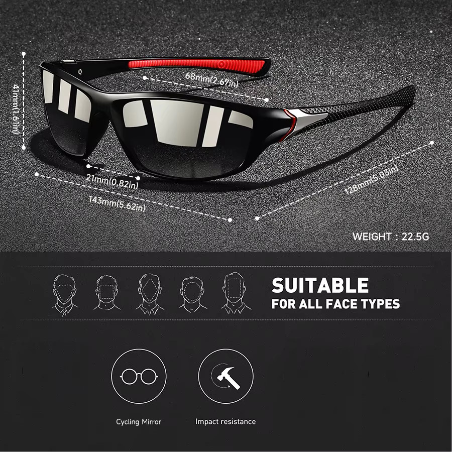 WSZ Sportsonnenbrille, Vollrand, Kunststoff, Unisex - Bild 3