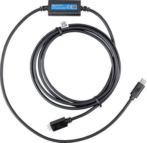 Victron Energy VE.Direct zu USB-C Adapterkabel, Schwarz - Bild 1