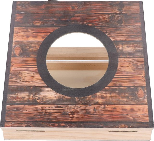 mfySpace Cornhole Spielset, Tragbar, Faltbar, Wasserbeständig, Grau - Bild 1