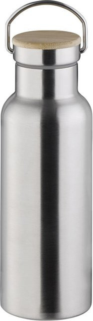 APS Trinkflasche H2O YEAH! aus Edelstahl mattiert in Silber, 500 ml, Höhe: 21.5 cm - Bild 1