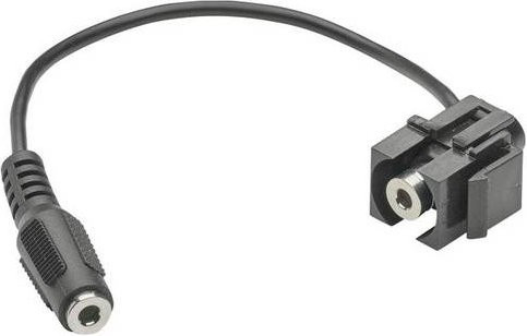 Hager Cinch-Einbaumodul Keystone mit 3,5 mm Jack in Schwarz - Bild 1