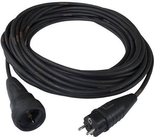 Schabus Strom Verlängerungskabel Schwarz 10,00 m H07RN-F 3G 1,5mm² - Bild 1