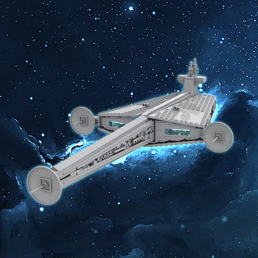 GOBRICKS Cantwell-Klasse Ableiter Raumschiff, Baustein, 1:1455, Weltraum - Bild 2