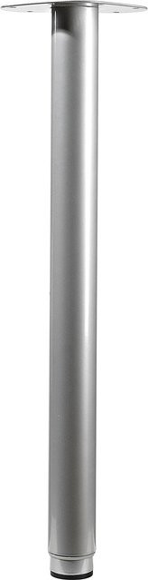 Hettich Tischbein Silber inkl. Montageplatte Durchmesser: 50 mm, Höhe: 600 - 900 mm - Bild 1