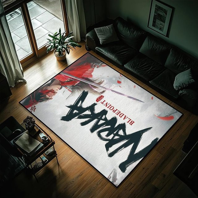 Geflochtener Teppich N-Naraka Bladepoint für Wohnzimmer, Schlafzimmer oder Bad, B/T: 40 x 60 cm - Bild 1