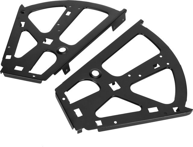 mfySpace Schuhschrank Klapp-Drehregal aus kaltgewalztem Stahl, 2-stöckig, Schwarz - Bild 1