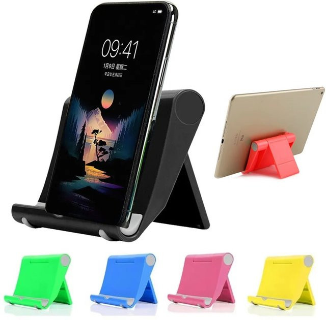 VORTNGLE Universeller faltbarer Schreibtisch-Telefonhalter für Smartphone und Tablet in Gelb - Bild 1