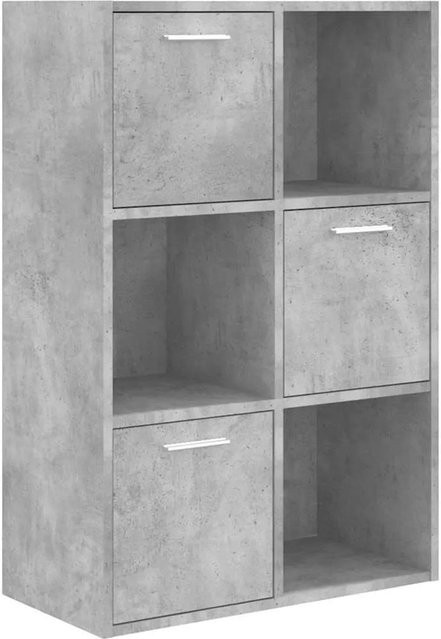 vidaXL Lagerschrank aus Holzwerkstoff in Betongrau, B/T/H: 60 x 29,5 x 90 cm - Bild 1