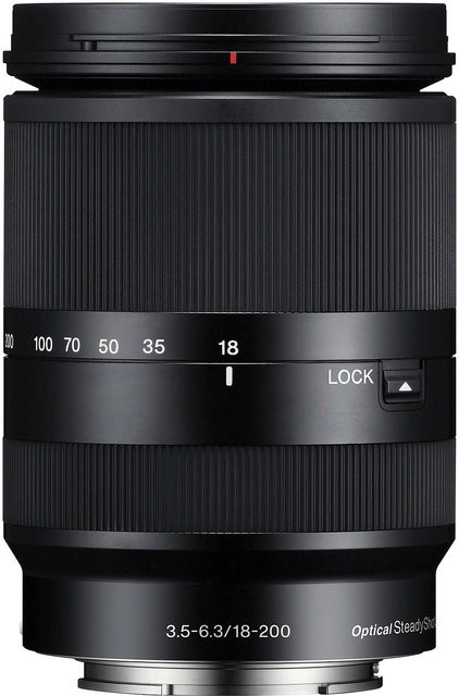 Sony E 18-200mm f/3.5-6.3 OSS Reisezoom-Objektiv in Schwarz - Bild 1