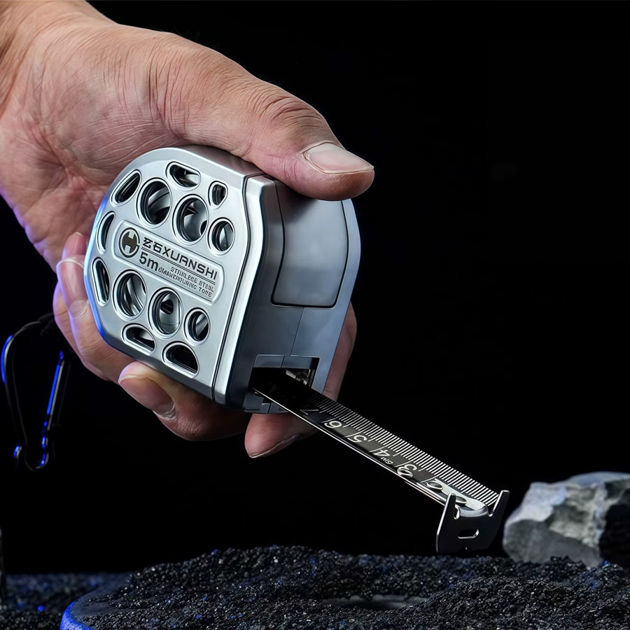 Realmote Magnetisches Maßband aus Edelstahl mit hohlem Design für Elektriker und Tischler - Bild 4