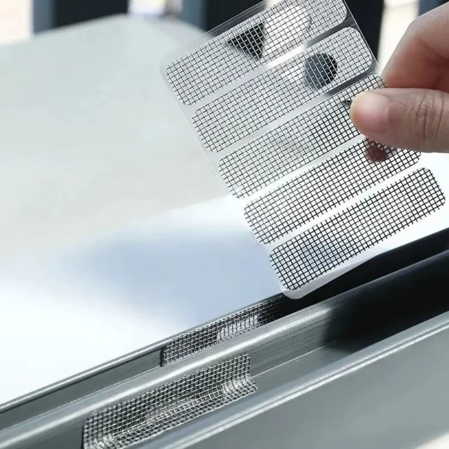 Reparatur-Patch für Fenster-Fliegengitter und Türnetze mit Klettverschluss und Mesh-Gewebe zur Mückenabwehr - Bild 5