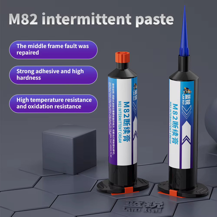 Lanrui M82 UV-Kleber für Mobiltelefonrahmen, hochviskose intermittierende Paste, transparent, 30 ml - Bild 2