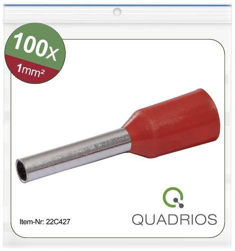 Quadrios 22C427 Aderendhülse 1mm² Teilisoliert Rot 1 Set - Bild 1