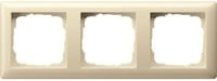 Gira Abdeckrahmen 3-fach bruchsicher glänzend weiß beige IP44 021301 - Bild 1