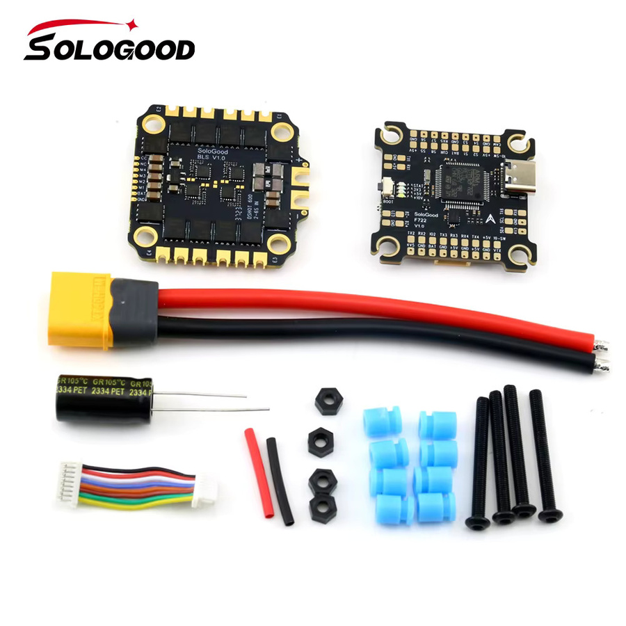 SoloGood F722 Flight Controller V1.0 BLHeli_S 60A Flight Stack in Schwarz, B/T/H: 30,5 x 30,5 mm, geeignet für FPV X8 Drohnen - Bild 3