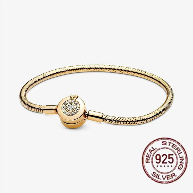 DR-Jewelry Kette 925 Silber, Zirkonia, Damen, 17cm, grün - Bild 1