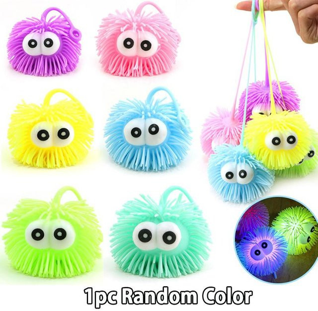 Fashnics Pop-Augen Stressball Hüpfball, Leuchtende Bälle - Bild 1