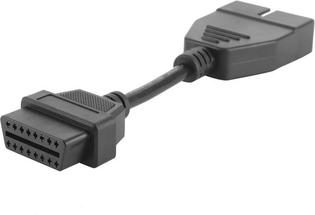 TOMTOP JMS Auto-Diagnose-Adapter von OBD1 auf OBD2 mit 12-poligem Stecker und 16-poliger Buchse in Schwarz - Bild 1