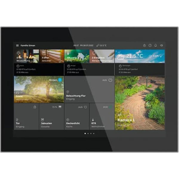 Busch-Jaeger SmartTouch 10 Zoll Touchpanel Unterputz Melde- und Bedientableau in Schwarz und Stahl - Bild 2