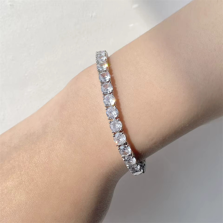 ZAKOL Tennisarmband, Silber, Zirkonia, 17,5 cm, Unisex - Bild 3