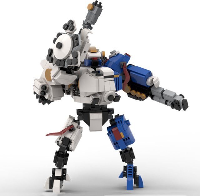 Bricklink Mecha Orc Killas Kan Dreadnought Terminator Kapitän Black Templar Necron Krieger Roboter, Bausteine Spielzeug - Bild 1