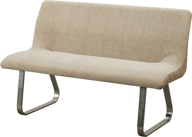 HTI-Living Emrys 3-Sitzer Bank in Taupe und Antikbraun mit Wildlederoptik - Bild 1