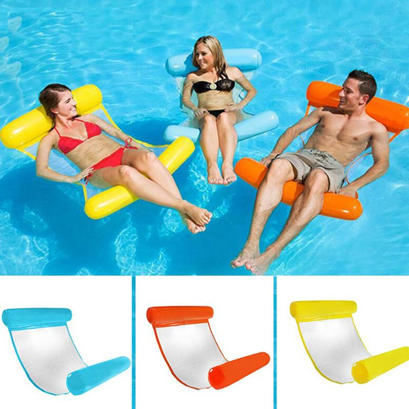 Super Six Aufblasbare Poolliege Schwimmende Hängematte aus Nylon in Mehrfarbig - Bild 4