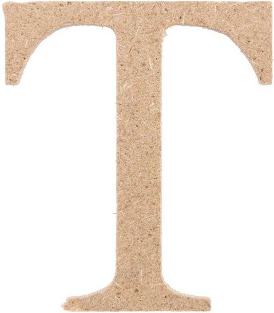 Rico Design MDF Mini Großbuchstabe T aus Holz - Bild 1