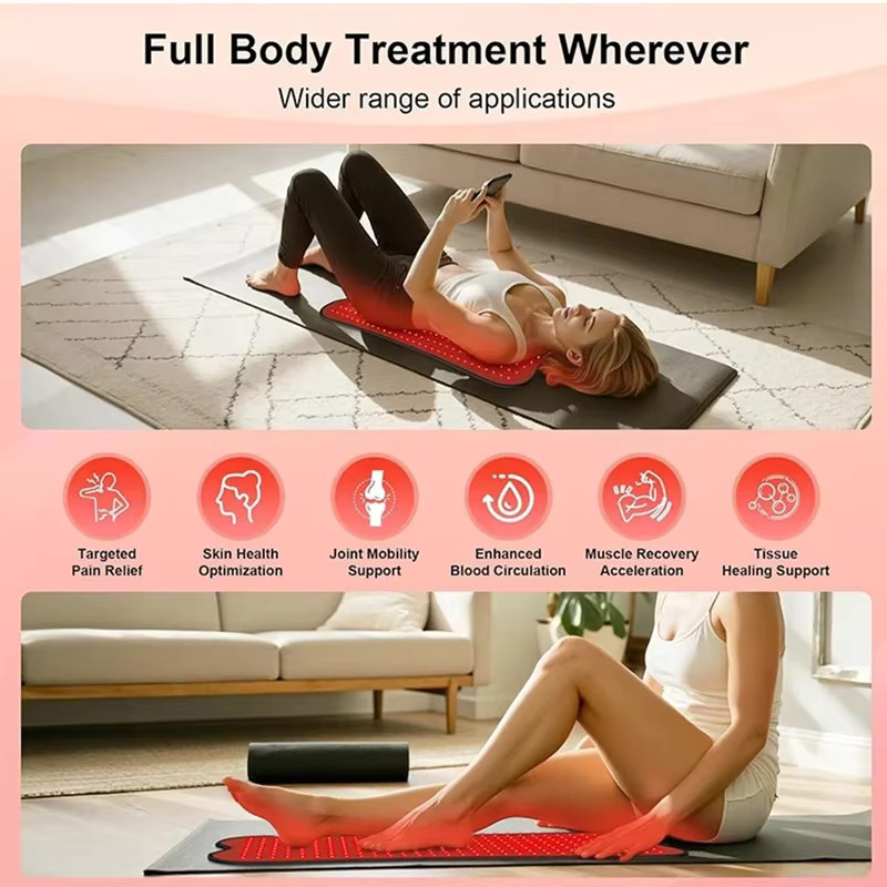 vilnason Infrarot-Lichttherapie-Pad, rotes LED-Schönheitsgerät, Unisex - Bild 2