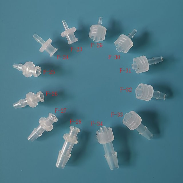 MLDCZS Luer Lock Adapter aus transparentem PP Kunststoff für Spritzen und Luftventile - Bild 1