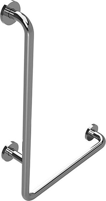 Brillantbad BELP Haltegriff Links Edelstahl poliert in Silber, B/H/T: 63,0 x 89,0 x 11,0 cm, 120 kg Traglast für Bad & WC - Bild 1