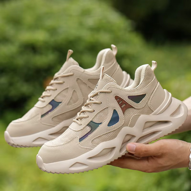 Kankeirr Sicherheitsschuhe für Herren in Beige, atmungsaktive und pannensichere Arbeitsschuhe mit Stahlkappe - Bild 4