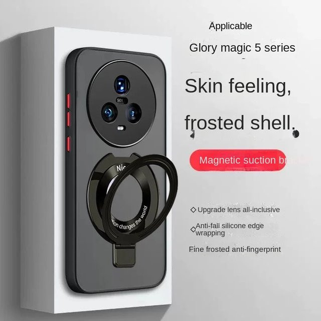 Luxus MagSafe Magnetische Schutzhülle für Huawei Honor X6B X9c Magic 8 7 6 5 Pro 400 Lite in Schwarz - Bild 1