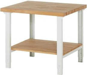 Rau Werkbank 7000-7 höhenverstellbar aus Buche und Stahl, Farbe Multicolour, B: 100 cm, T: 90 cm, H: 79-114 cm - Bild 1