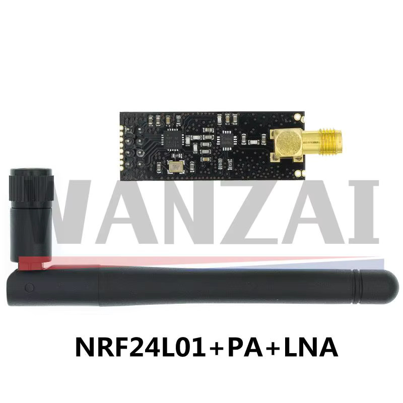AITEWIN ROBOT NRF24L01 2,4 GHz Drahtloses Datenübertragungsmodul Upgrade-Version mit PA LNA und Antenne für Arduino in Schwarz - Bild 3